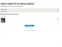 Tablet Screenshot of benalmadenamedioambiente.blogspot.com