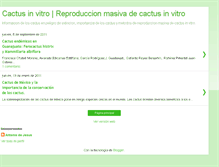Tablet Screenshot of cactusinvitro.blogspot.com