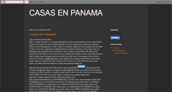 Desktop Screenshot of casasenventapanama.blogspot.com