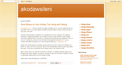 Desktop Screenshot of akodawsileni.blogspot.com
