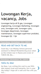 Mobile Screenshot of lowongankerjavacancy.blogspot.com