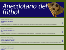 Tablet Screenshot of anecdotariodelfutbol.blogspot.com