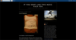 Desktop Screenshot of ifyoudontlikethismusicfuckyou.blogspot.com