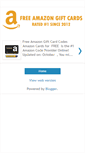 Mobile Screenshot of freeamazongiftcardz.blogspot.com