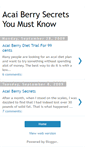 Mobile Screenshot of acaisecrets.blogspot.com