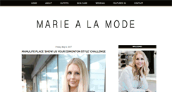 Desktop Screenshot of mariealamode.blogspot.com