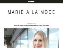 Tablet Screenshot of mariealamode.blogspot.com