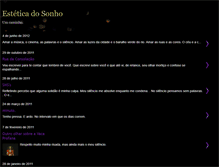 Tablet Screenshot of esteticadosonho.blogspot.com