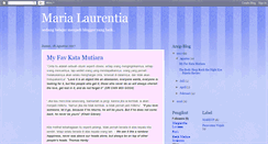 Desktop Screenshot of maria-laurentia.blogspot.com