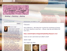 Tablet Screenshot of jamieleighsewingpaintingbaking.blogspot.com