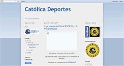 Desktop Screenshot of deportespucp.blogspot.com