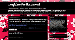 Desktop Screenshot of daughtersfortheharvest.blogspot.com