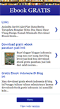 Mobile Screenshot of gratisebookindonesia.blogspot.com