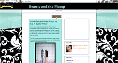 Desktop Screenshot of beautyandtheplump.blogspot.com