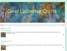 Tablet Screenshot of cludingtonquilts.blogspot.com