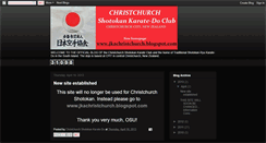 Desktop Screenshot of christchurchshotokan.blogspot.com