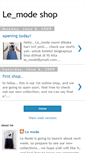 Mobile Screenshot of lemodeshop.blogspot.com