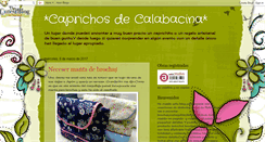 Desktop Screenshot of caprichosdecalabacina.blogspot.com