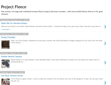 Tablet Screenshot of projectfleece.blogspot.com