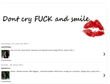 Tablet Screenshot of dontcryfuckandsmile.blogspot.com