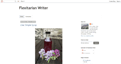 Desktop Screenshot of flexitarianwriter.blogspot.com
