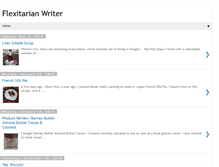 Tablet Screenshot of flexitarianwriter.blogspot.com