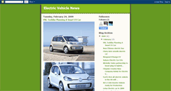 Desktop Screenshot of electricvehiclenews.blogspot.com