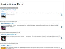 Tablet Screenshot of electricvehiclenews.blogspot.com