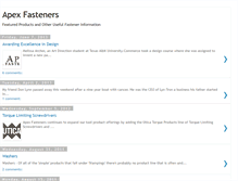 Tablet Screenshot of apexfasteners.blogspot.com
