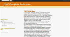 Desktop Screenshot of j2mecompletereference.blogspot.com