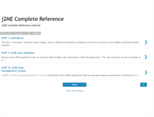 Tablet Screenshot of j2mecompletereference.blogspot.com