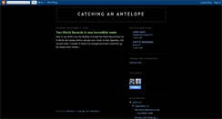 Desktop Screenshot of catchinganantelope.blogspot.com