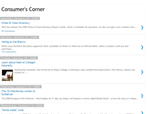 Tablet Screenshot of consumerscorner.blogspot.com