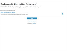 Tablet Screenshot of darkroomprocesses.blogspot.com