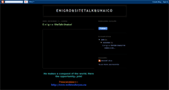 Desktop Screenshot of enigro-sitetalk-unaico.blogspot.com