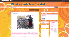 Desktop Screenshot of elprincipodelaactualidad.blogspot.com