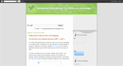 Desktop Screenshot of boludeceselectronicas.blogspot.com