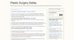 Desktop Screenshot of dallas-plasticsurgery.blogspot.com