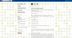 Desktop Screenshot of gpsministry.blogspot.com