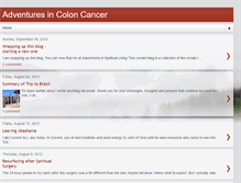 Tablet Screenshot of adventures-in-colon-cancer.blogspot.com