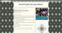 Desktop Screenshot of escotismoempalavras.blogspot.com