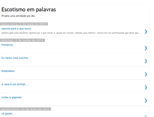 Tablet Screenshot of escotismoempalavras.blogspot.com