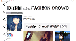 Desktop Screenshot of kirstandthefashioncrowd.blogspot.com