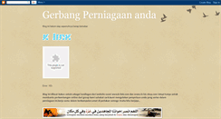 Desktop Screenshot of gerbangperniagaananda.blogspot.com