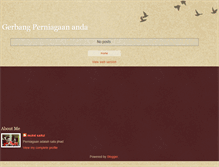 Tablet Screenshot of gerbangperniagaananda.blogspot.com