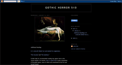 Desktop Screenshot of gothichorror510.blogspot.com