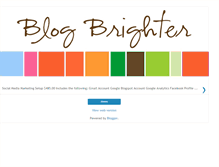 Tablet Screenshot of bloggingbright.blogspot.com