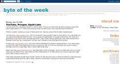 Desktop Screenshot of byteoftheweek.blogspot.com