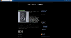 Desktop Screenshot of dynaudiofanatic.blogspot.com