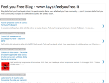 Tablet Screenshot of kayakfeelyoufree.blogspot.com